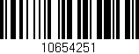 Código de barras (EAN, GTIN, SKU, ISBN): '10654251'