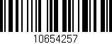 Código de barras (EAN, GTIN, SKU, ISBN): '10654257'