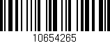 Código de barras (EAN, GTIN, SKU, ISBN): '10654265'