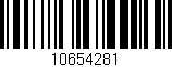 Código de barras (EAN, GTIN, SKU, ISBN): '10654281'