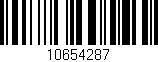 Código de barras (EAN, GTIN, SKU, ISBN): '10654287'