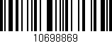 Código de barras (EAN, GTIN, SKU, ISBN): '10698869'