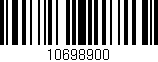Código de barras (EAN, GTIN, SKU, ISBN): '10698900'