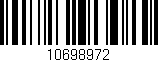 Código de barras (EAN, GTIN, SKU, ISBN): '10698972'