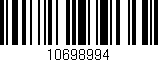 Código de barras (EAN, GTIN, SKU, ISBN): '10698994'
