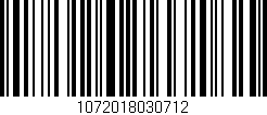 Código de barras (EAN, GTIN, SKU, ISBN): '1072018030712'