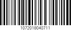 Código de barras (EAN, GTIN, SKU, ISBN): '1072018040711'