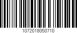 Código de barras (EAN, GTIN, SKU, ISBN): '1072018050710'