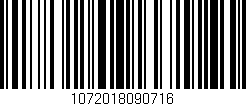 Código de barras (EAN, GTIN, SKU, ISBN): '1072018090716'