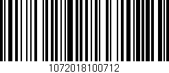 Código de barras (EAN, GTIN, SKU, ISBN): '1072018100712'
