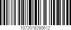 Código de barras (EAN, GTIN, SKU, ISBN): '1072018280612'