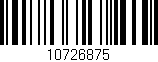 Código de barras (EAN, GTIN, SKU, ISBN): '10726875'
