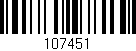 Código de barras (EAN, GTIN, SKU, ISBN): '107451'