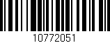 Código de barras (EAN, GTIN, SKU, ISBN): '10772051'