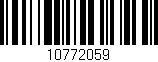 Código de barras (EAN, GTIN, SKU, ISBN): '10772059'