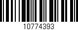 Código de barras (EAN, GTIN, SKU, ISBN): '10774393'