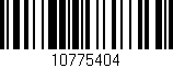 Código de barras (EAN, GTIN, SKU, ISBN): '10775404'