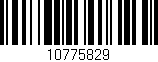 Código de barras (EAN, GTIN, SKU, ISBN): '10775829'