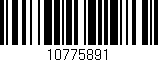 Código de barras (EAN, GTIN, SKU, ISBN): '10775891'