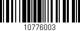 Código de barras (EAN, GTIN, SKU, ISBN): '10776003'