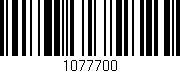 Código de barras (EAN, GTIN, SKU, ISBN): '1077700'