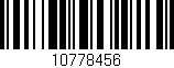 Código de barras (EAN, GTIN, SKU, ISBN): '10778456'