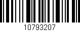 Código de barras (EAN, GTIN, SKU, ISBN): '10793207'
