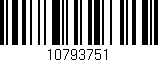 Código de barras (EAN, GTIN, SKU, ISBN): '10793751'