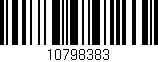 Código de barras (EAN, GTIN, SKU, ISBN): '10798383'