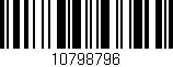 Código de barras (EAN, GTIN, SKU, ISBN): '10798796'