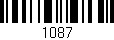 Código de barras (EAN, GTIN, SKU, ISBN): '1087'