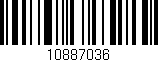 Código de barras (EAN, GTIN, SKU, ISBN): '10887036'