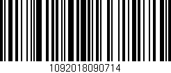 Código de barras (EAN, GTIN, SKU, ISBN): '1092018090714'