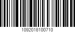 Código de barras (EAN, GTIN, SKU, ISBN): '1092018100710'