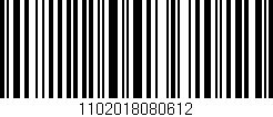Código de barras (EAN, GTIN, SKU, ISBN): '1102018080612'