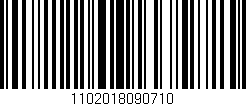 Código de barras (EAN, GTIN, SKU, ISBN): '1102018090710'