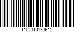 Código de barras (EAN, GTIN, SKU, ISBN): '1102018150612'