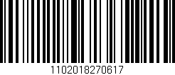 Código de barras (EAN, GTIN, SKU, ISBN): '1102018270617'