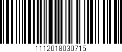 Código de barras (EAN, GTIN, SKU, ISBN): '1112018030715'