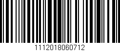 Código de barras (EAN, GTIN, SKU, ISBN): '1112018060712'