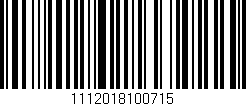 Código de barras (EAN, GTIN, SKU, ISBN): '1112018100715'