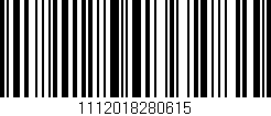 Código de barras (EAN, GTIN, SKU, ISBN): '1112018280615'