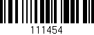 Código de barras (EAN, GTIN, SKU, ISBN): '111454'
