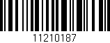 Código de barras (EAN, GTIN, SKU, ISBN): '11210187'