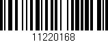 Código de barras (EAN, GTIN, SKU, ISBN): '11220168'