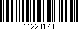 Código de barras (EAN, GTIN, SKU, ISBN): '11220179'