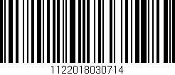 Código de barras (EAN, GTIN, SKU, ISBN): '1122018030714'