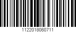 Código de barras (EAN, GTIN, SKU, ISBN): '1122018060711'