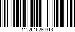 Código de barras (EAN, GTIN, SKU, ISBN): '1122018260616'