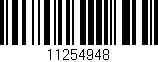 Código de barras (EAN, GTIN, SKU, ISBN): '11254948'